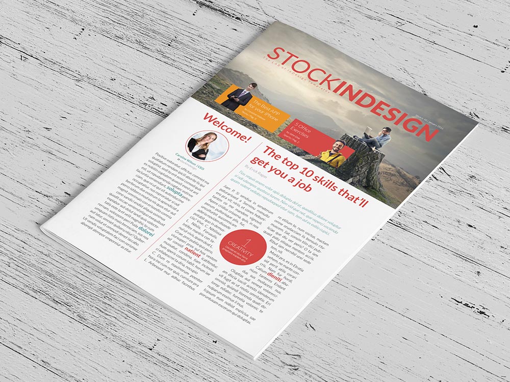 Download Free Business Newsletter Stockindesign