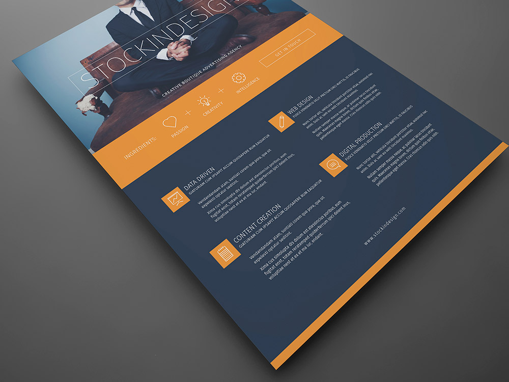 Corporate Flyer Template Modern Business Stockindesign