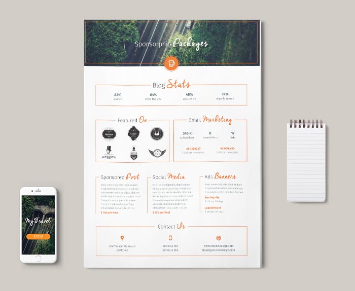 Blog Media Kit Template