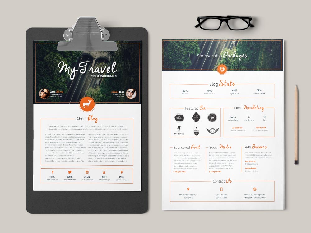 Blog Media Kit Template