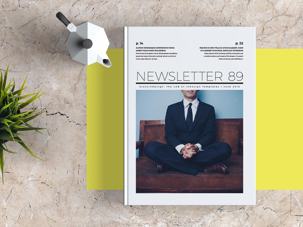 Download Free Newsletter Template For Adobe Indesign Free Indesign Templates