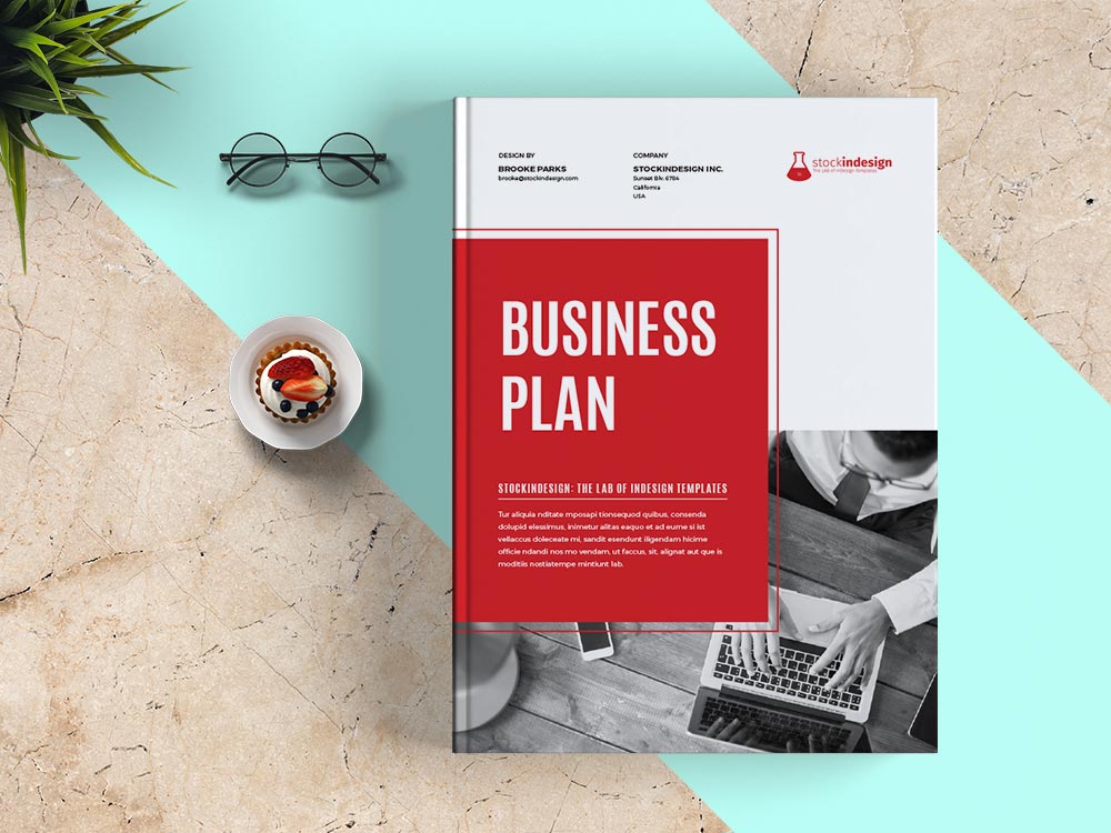 free business plan template indesign