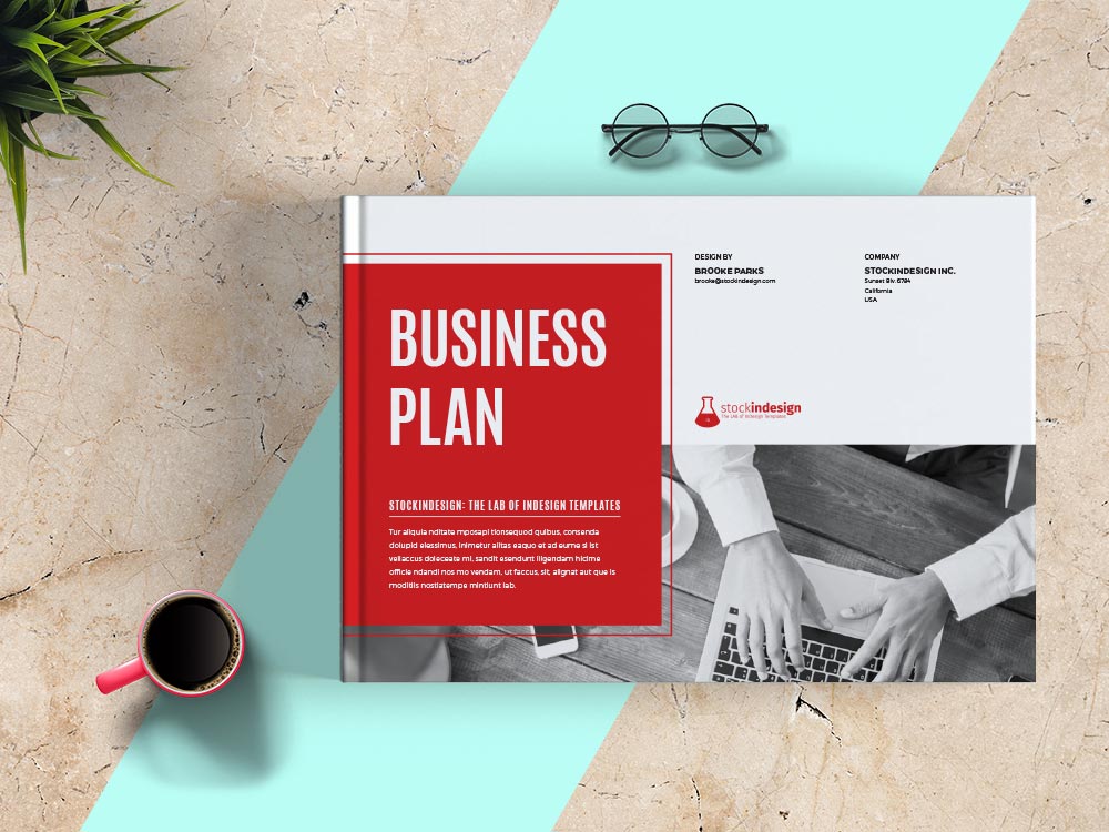 Business Plan Landscape Template Adobe InDesign Template