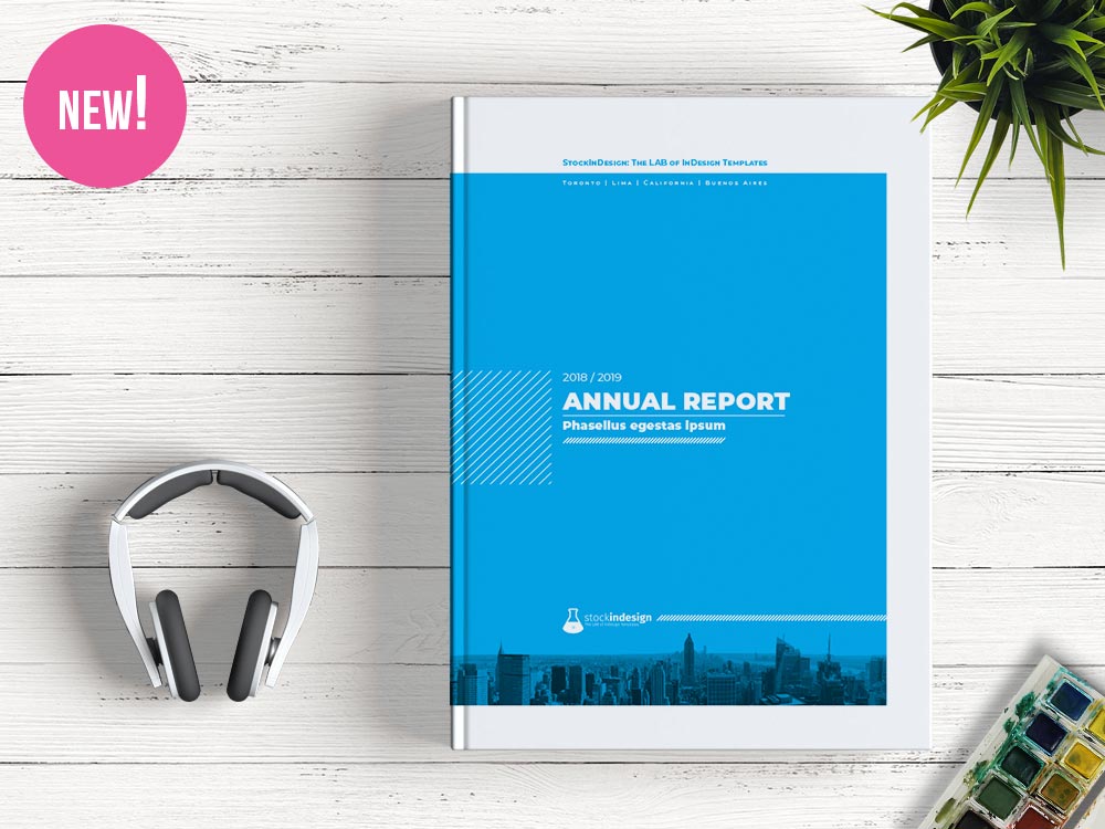 Annual Report Template for Adobe InDesign StockInDesign