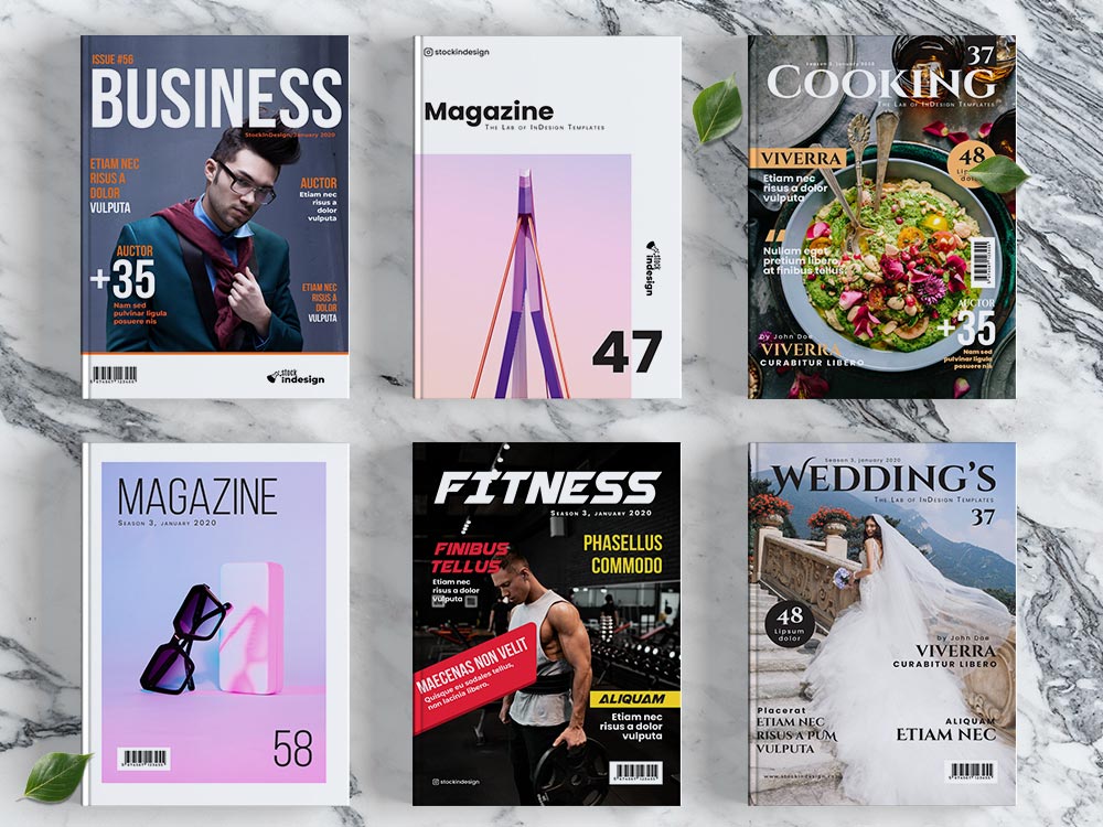 10 Magazine Cover Templates - StockInDesign