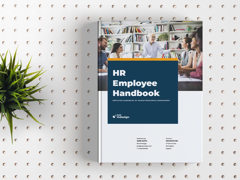 cover sheet for employee handbook